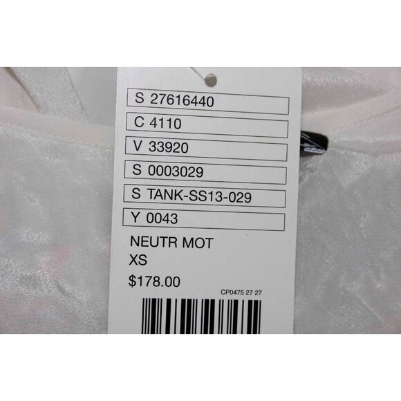 Tanvi Kedia $178 Sz XS Cream Multi Color Beaded Batwing Sleeve Rayon Top - Picture 7 of 11